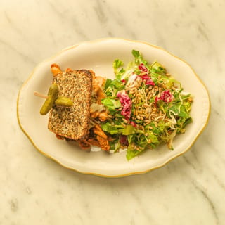 Tempeh Hippie Reuben Sandwich